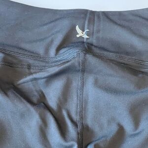Black Leggings with Bird Logo